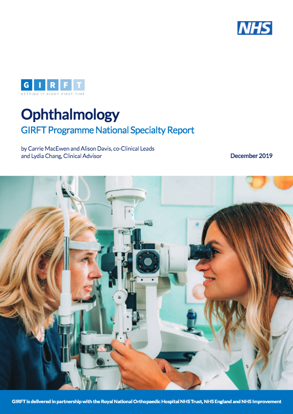 Ophthalmology national report front cover