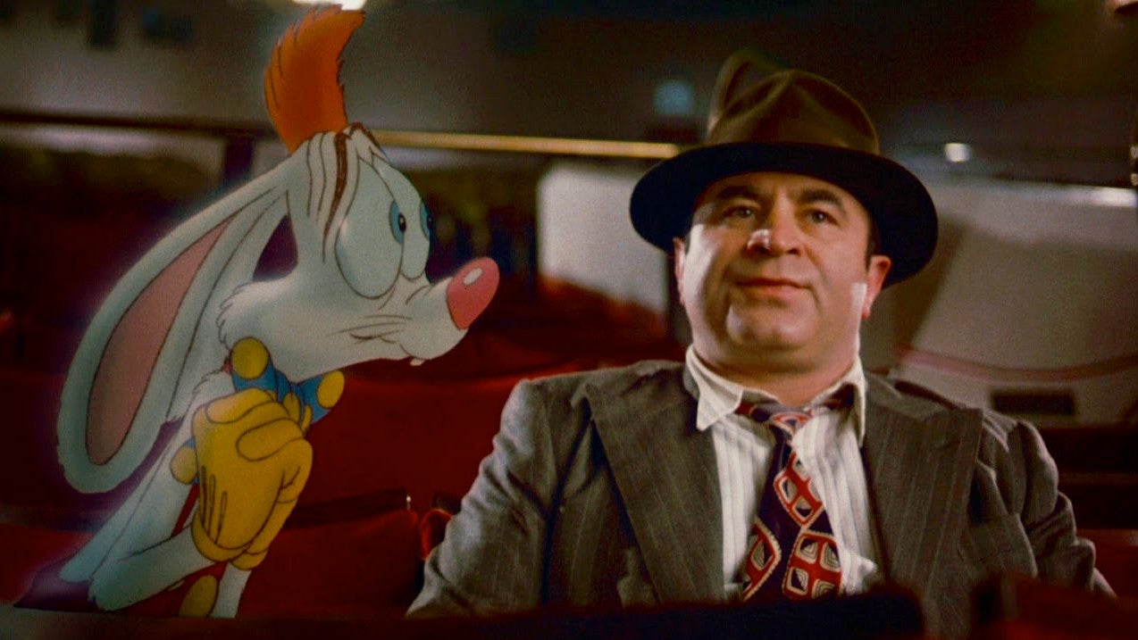 Roger Rabbit needs to practice better social distancing in that empty movie theater.