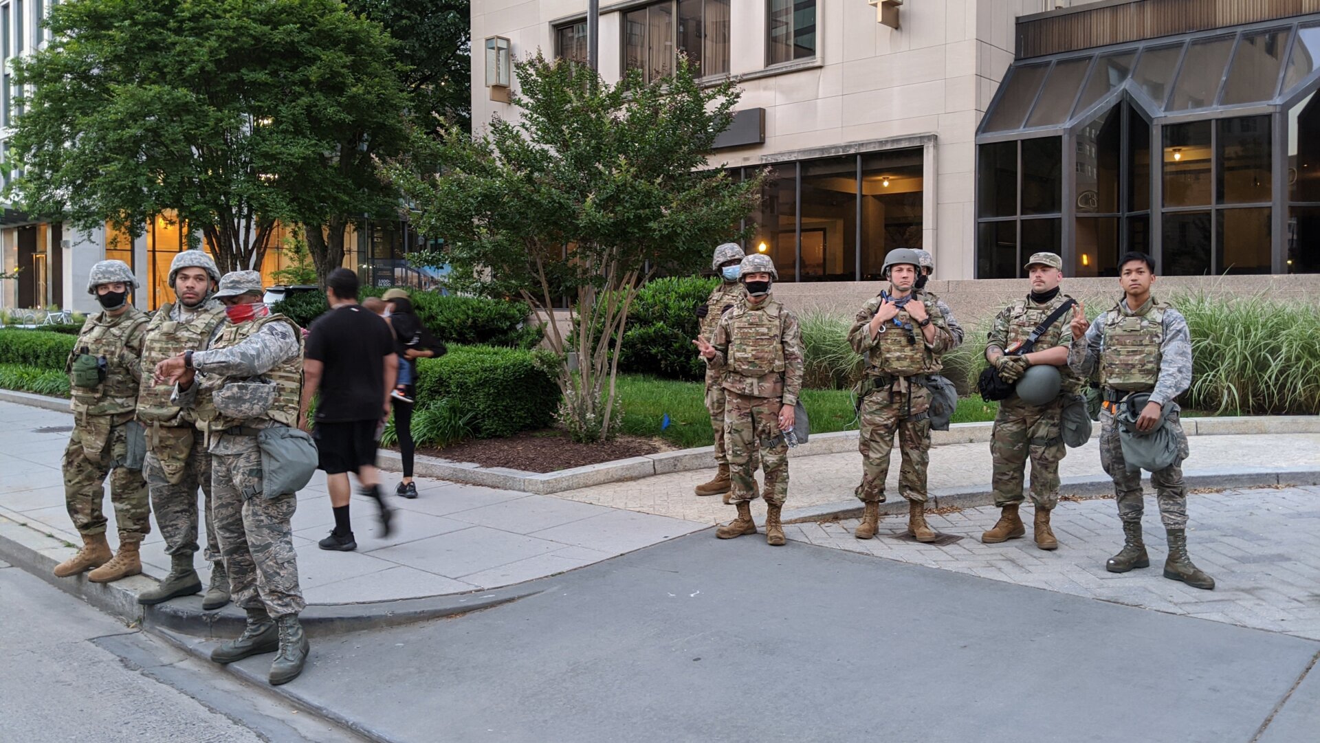 Soldiers in DC on June 2.