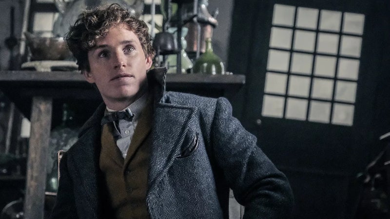 Redmayne portraying Newt Scamander in the second Fantastic Beasts film, The Crimes of Grindelwald.