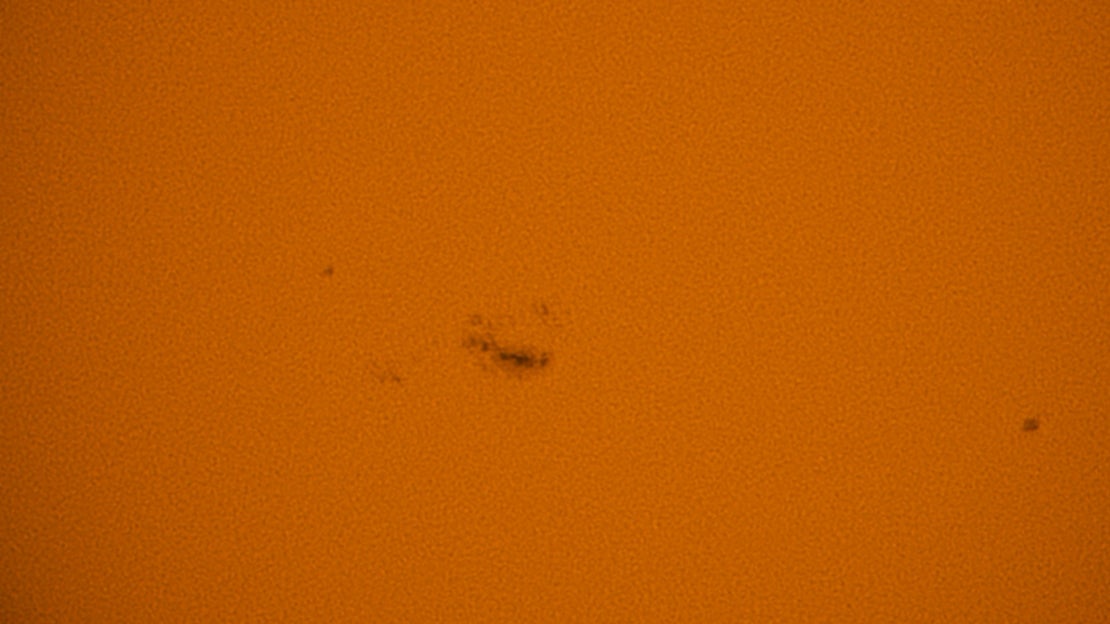 The AR357 sunspot group, as seen through a Unistellar Equinox telescope on February 9, 2024.