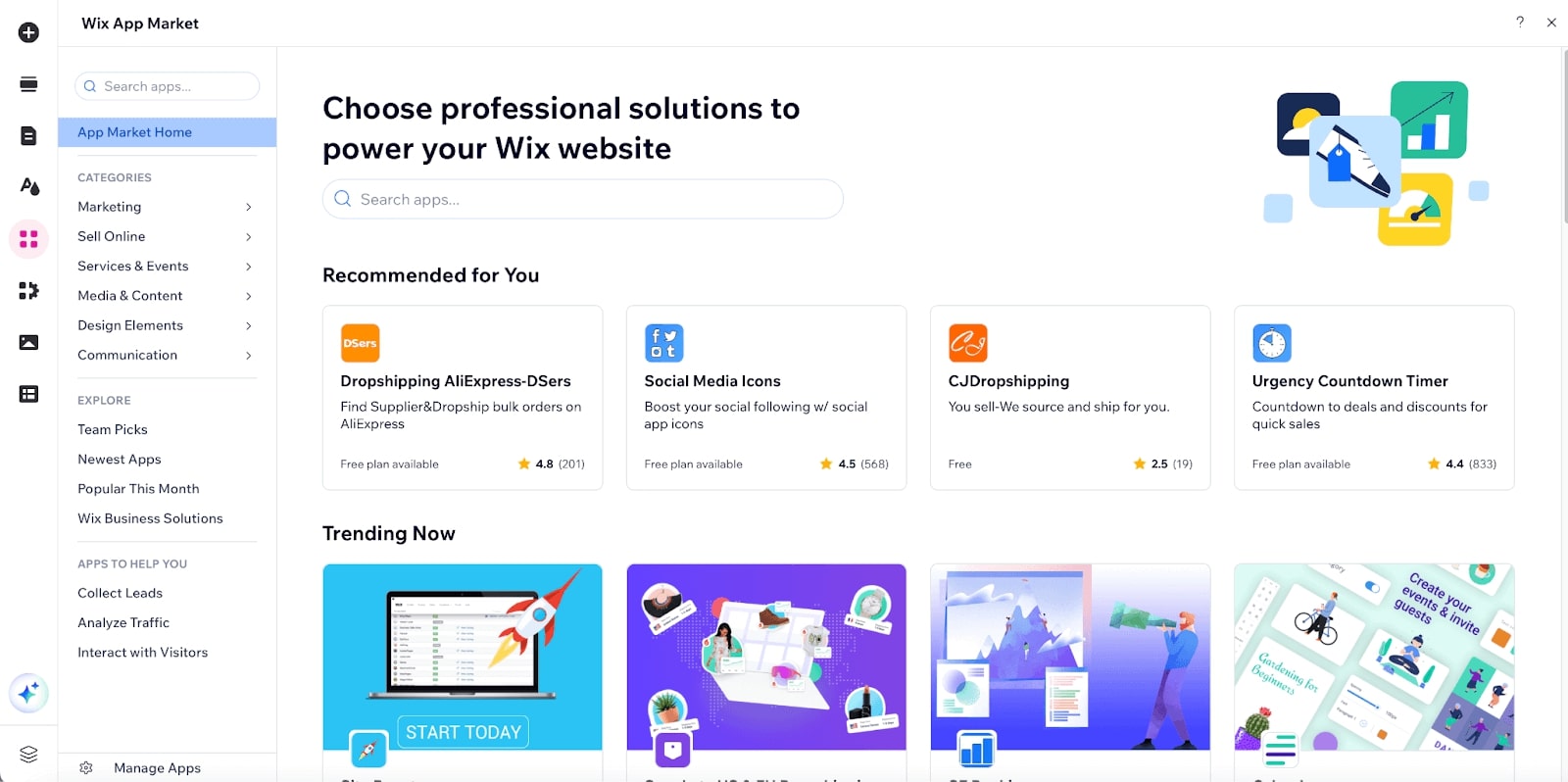 Wix App Market