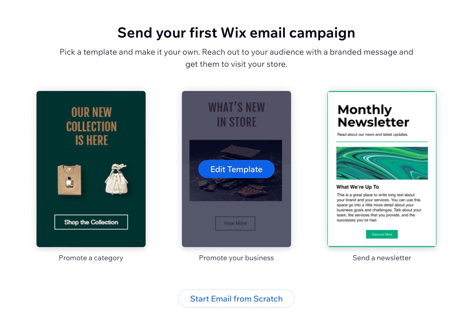 Wix Email Campaign