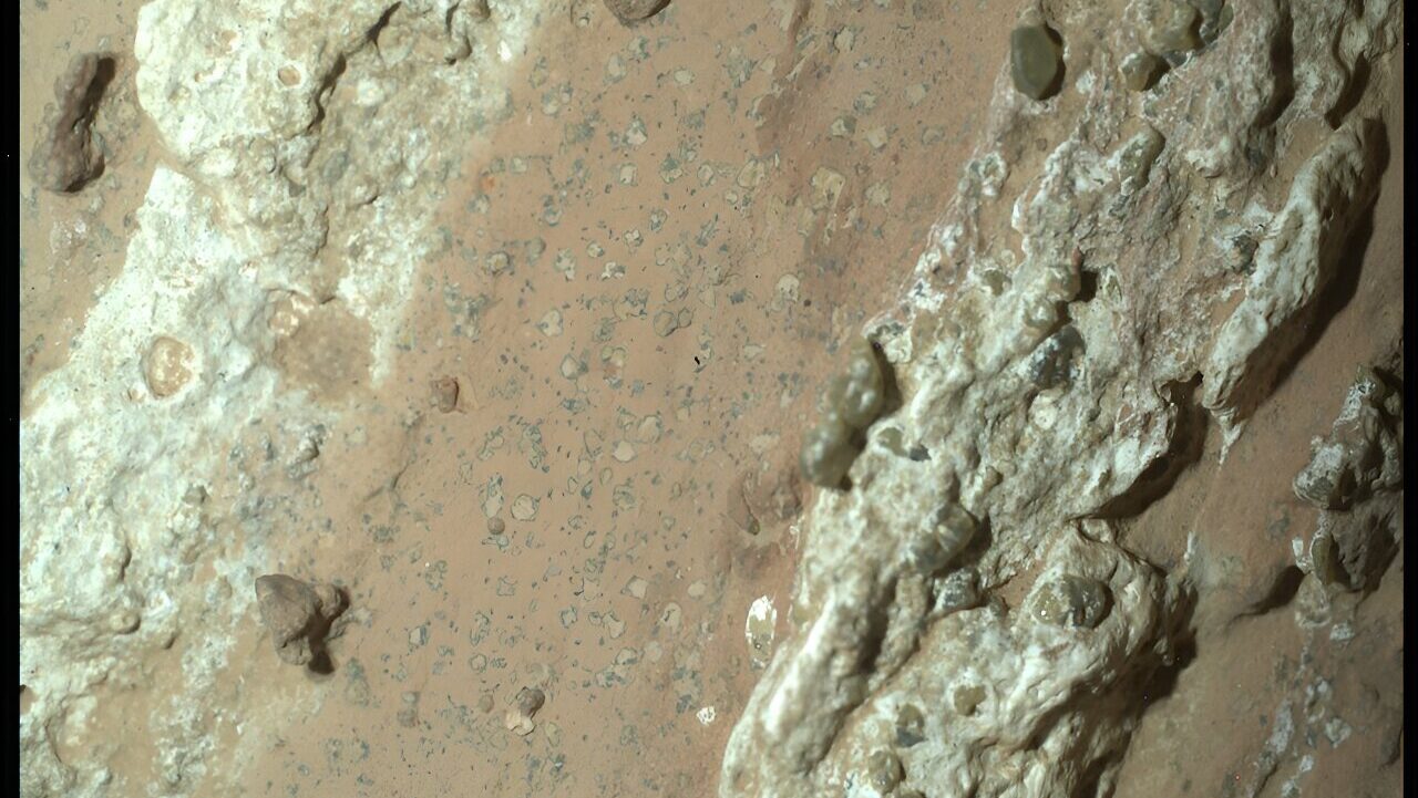 An image of Cheyava Falls captured by the Perseverance rover.