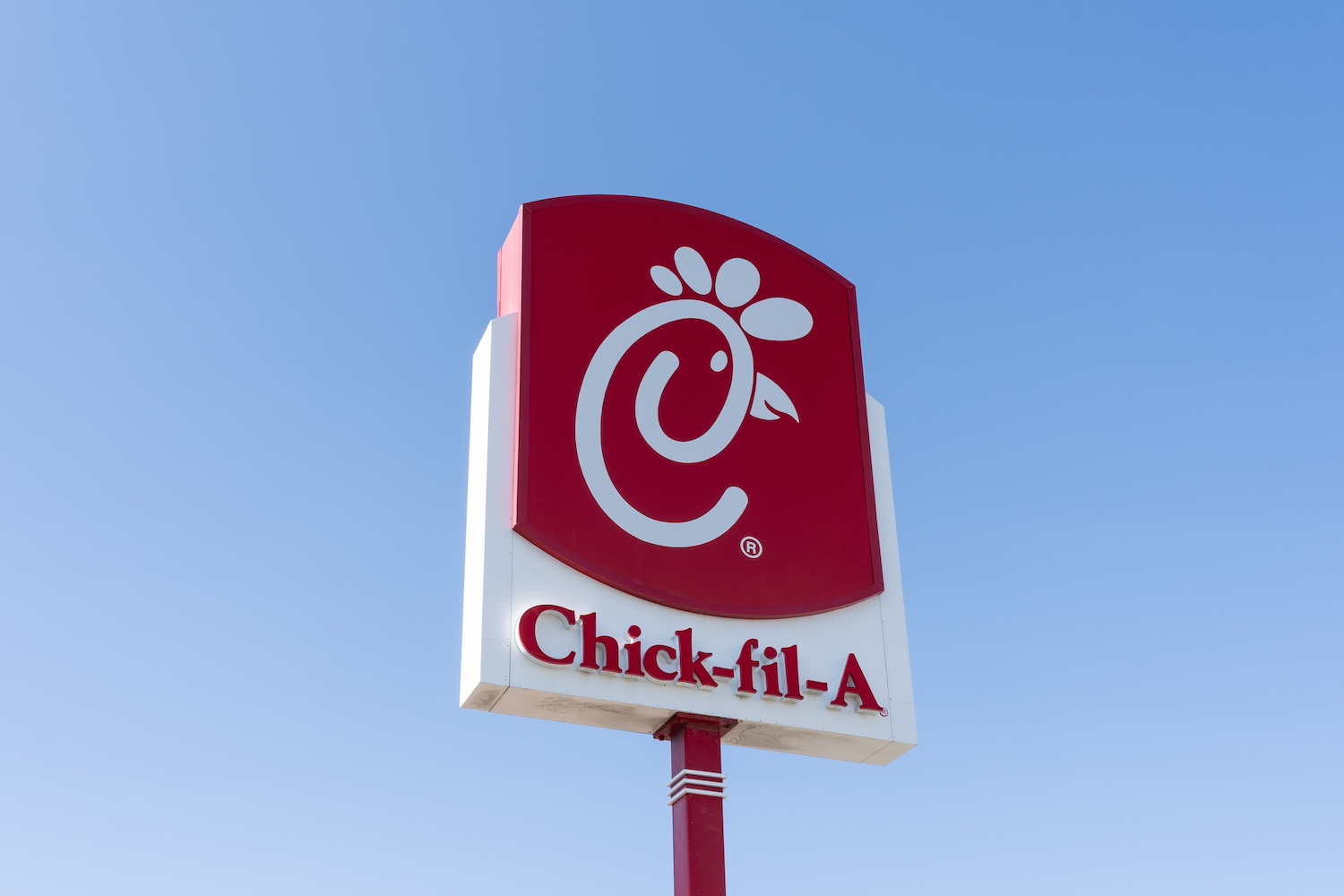 A Chick Fil A sign