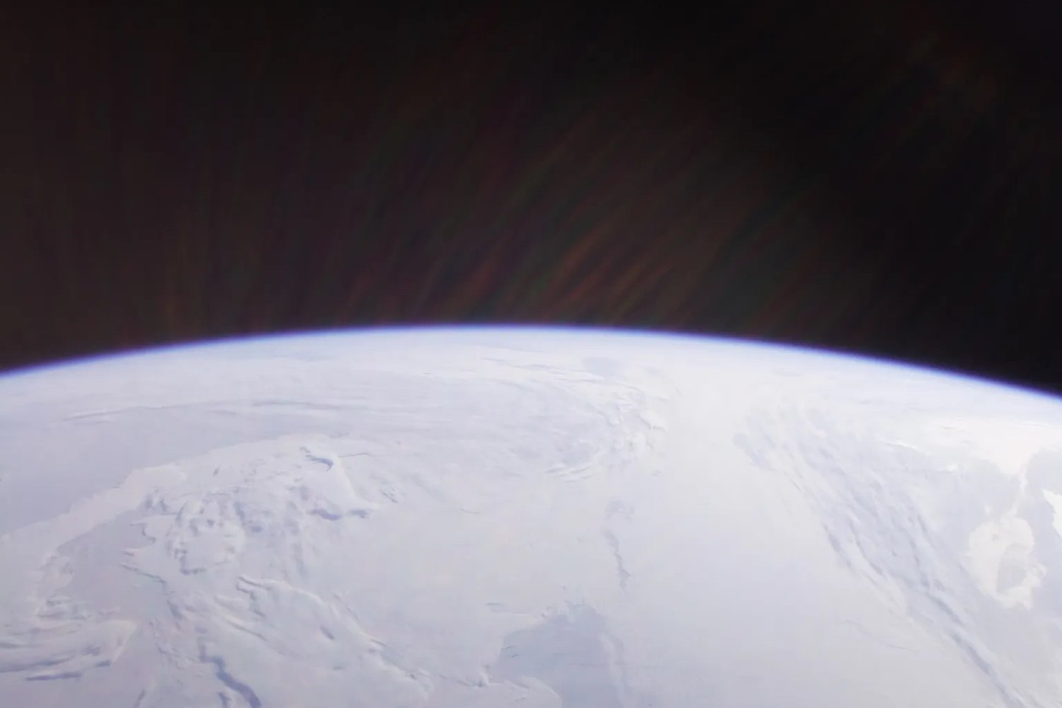 The North Pole as seen by the Endurance rocket from space.