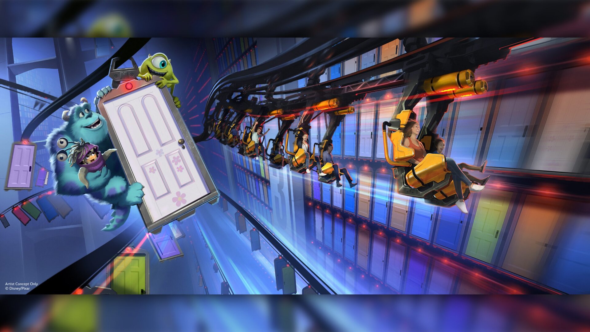 Monsters Inc Coaster Concept