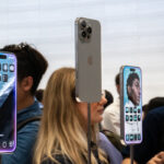 a photo of the iphone 16 pro on stakes