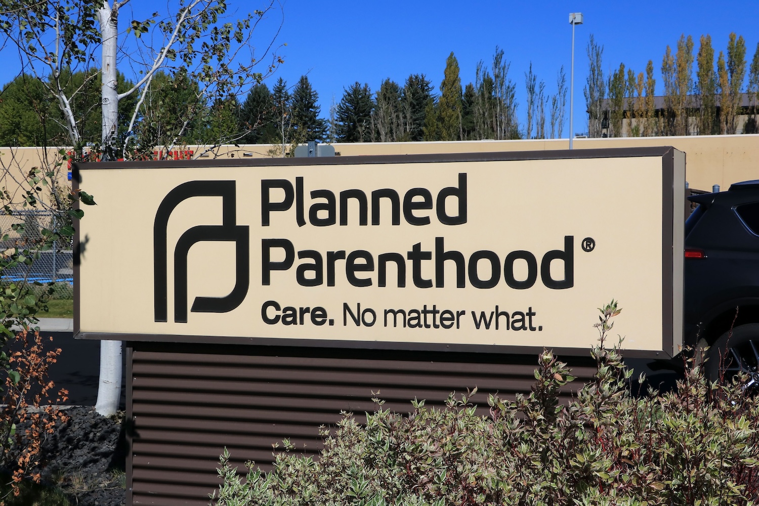 File photo showing a sign at a Planned Parenthood clinic, in Pullman, Washington.