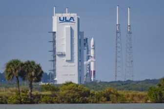 ULA's Vulcan Centaur on the launch pad.