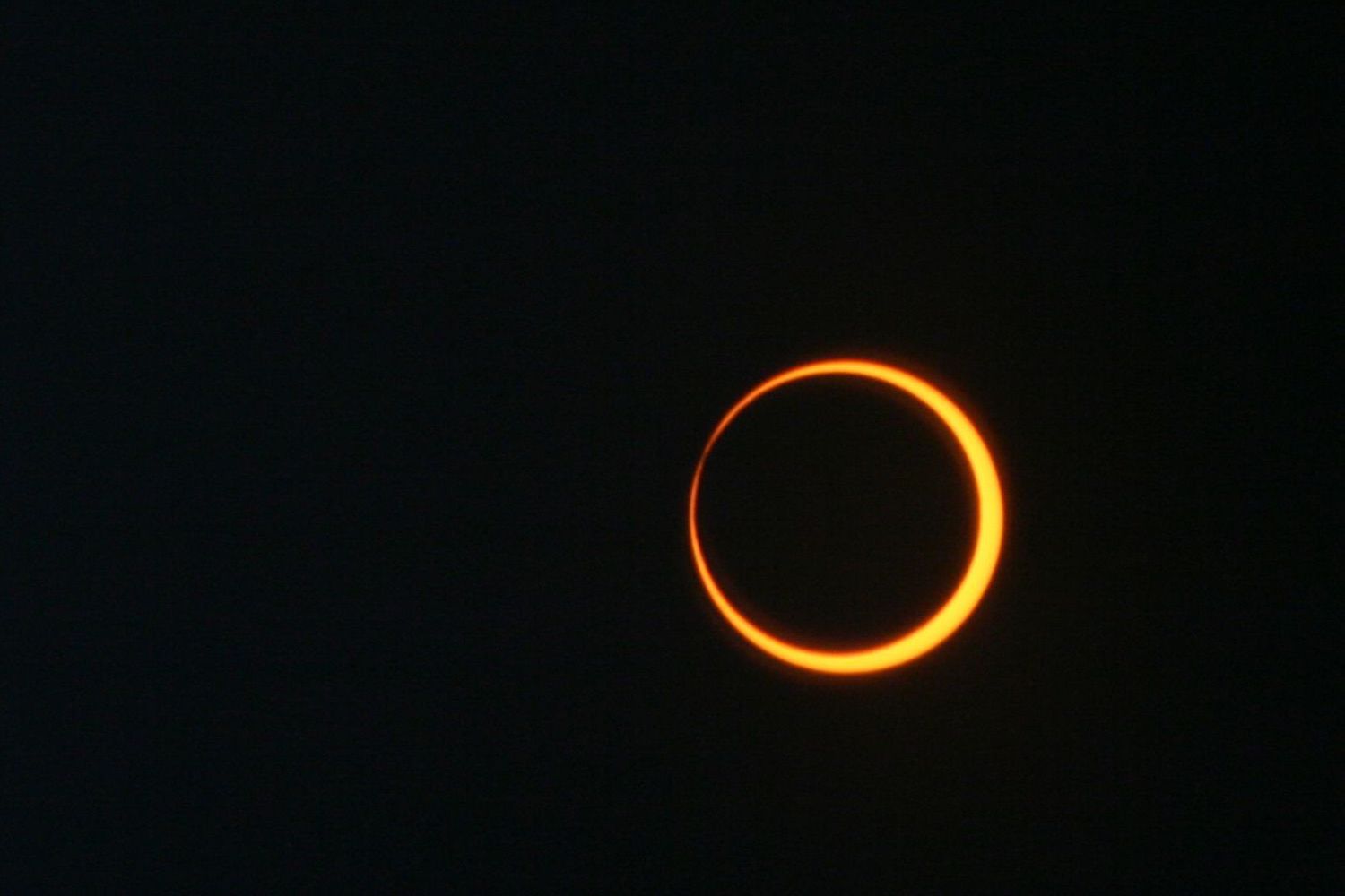 Image of an annular eclipse