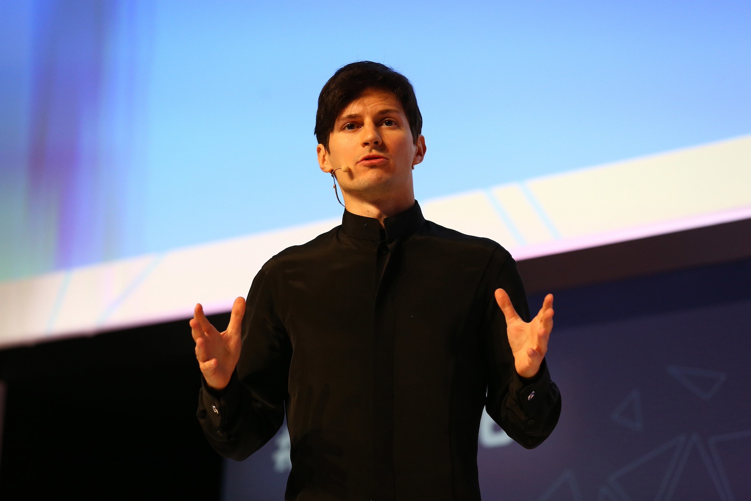 Telegram CEO Pavel Durov at a tech conference