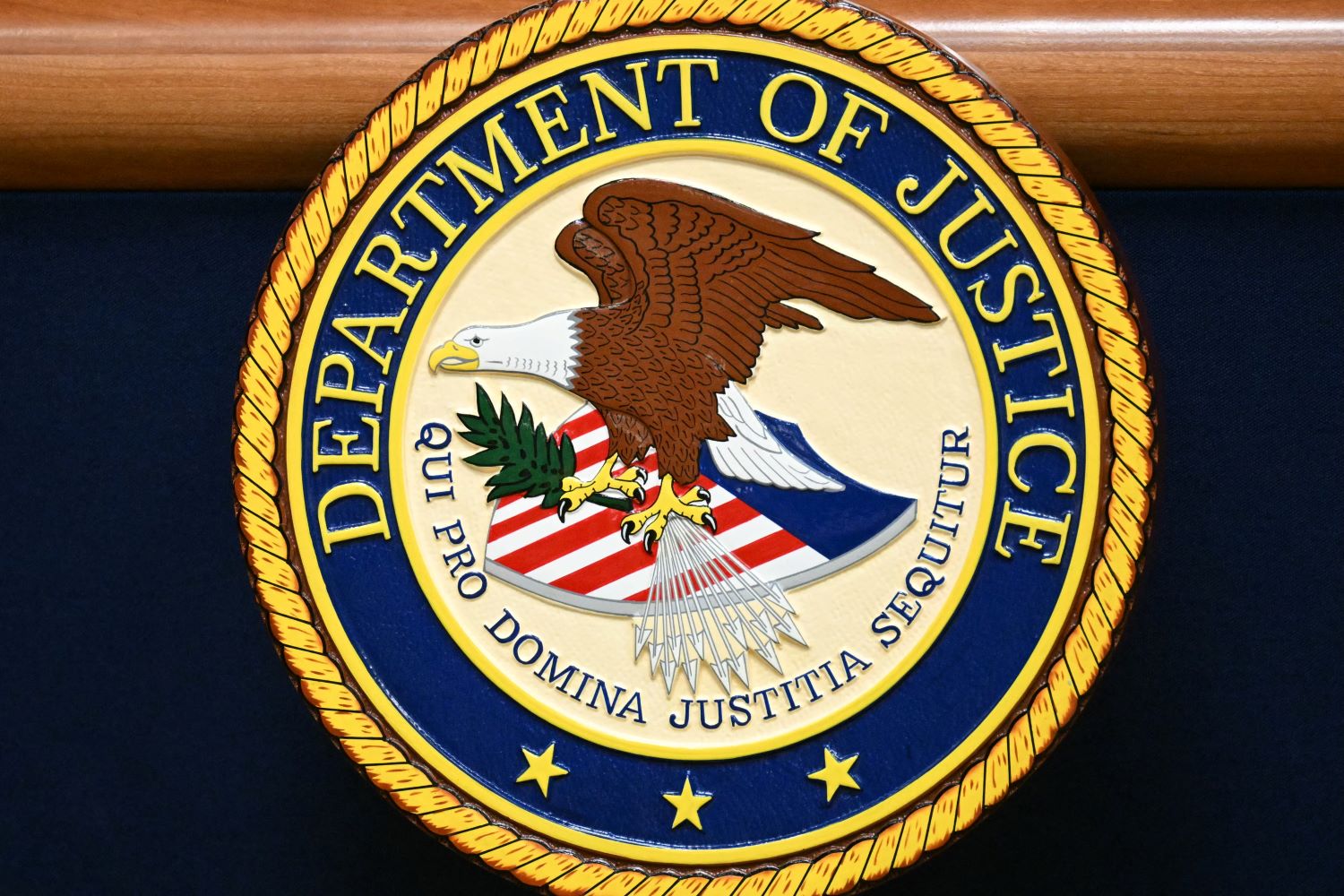 The seal of the U.S. Department of Justice