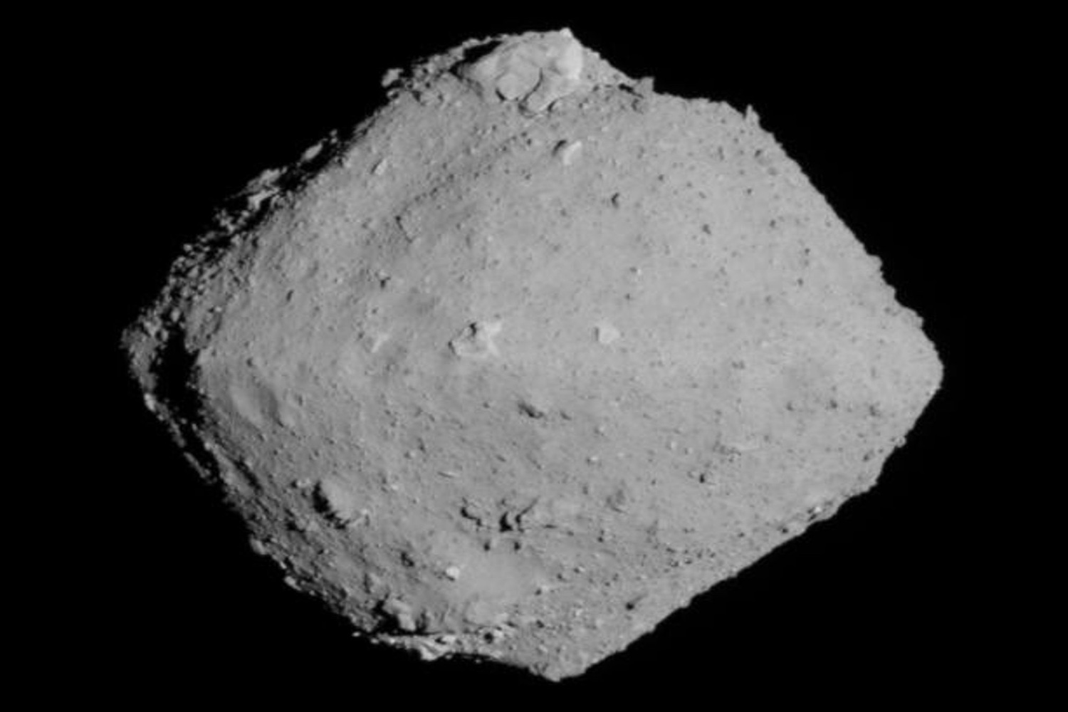 Rocky Asteroid In Dark Space