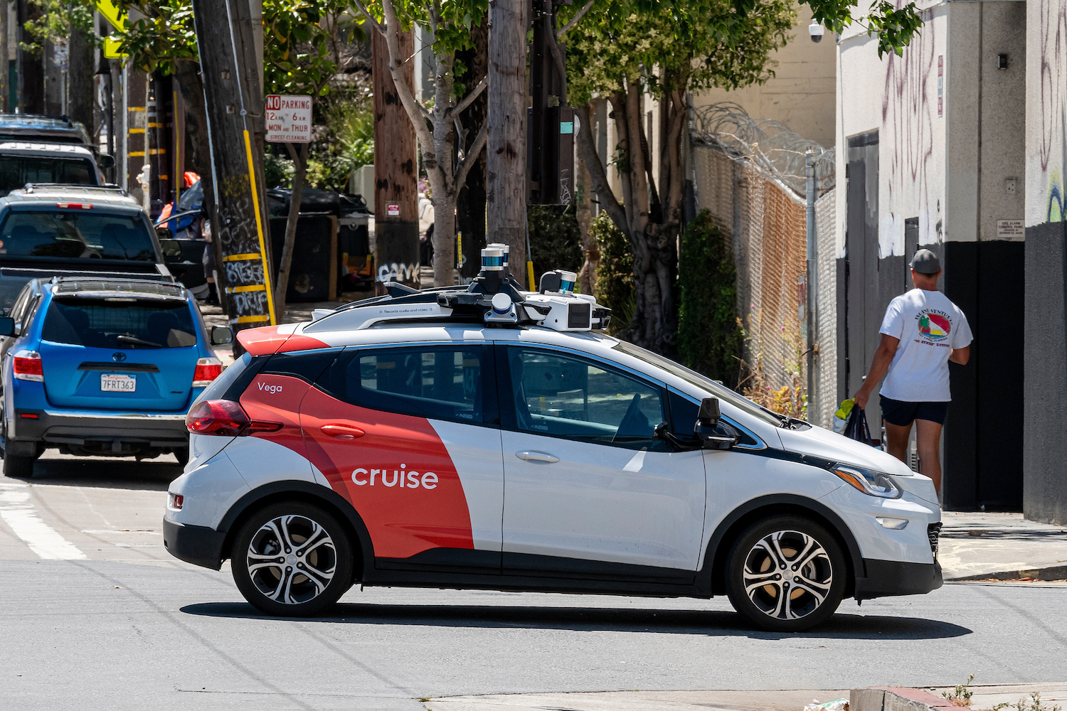 A Cruise robotaxi in San Francisco