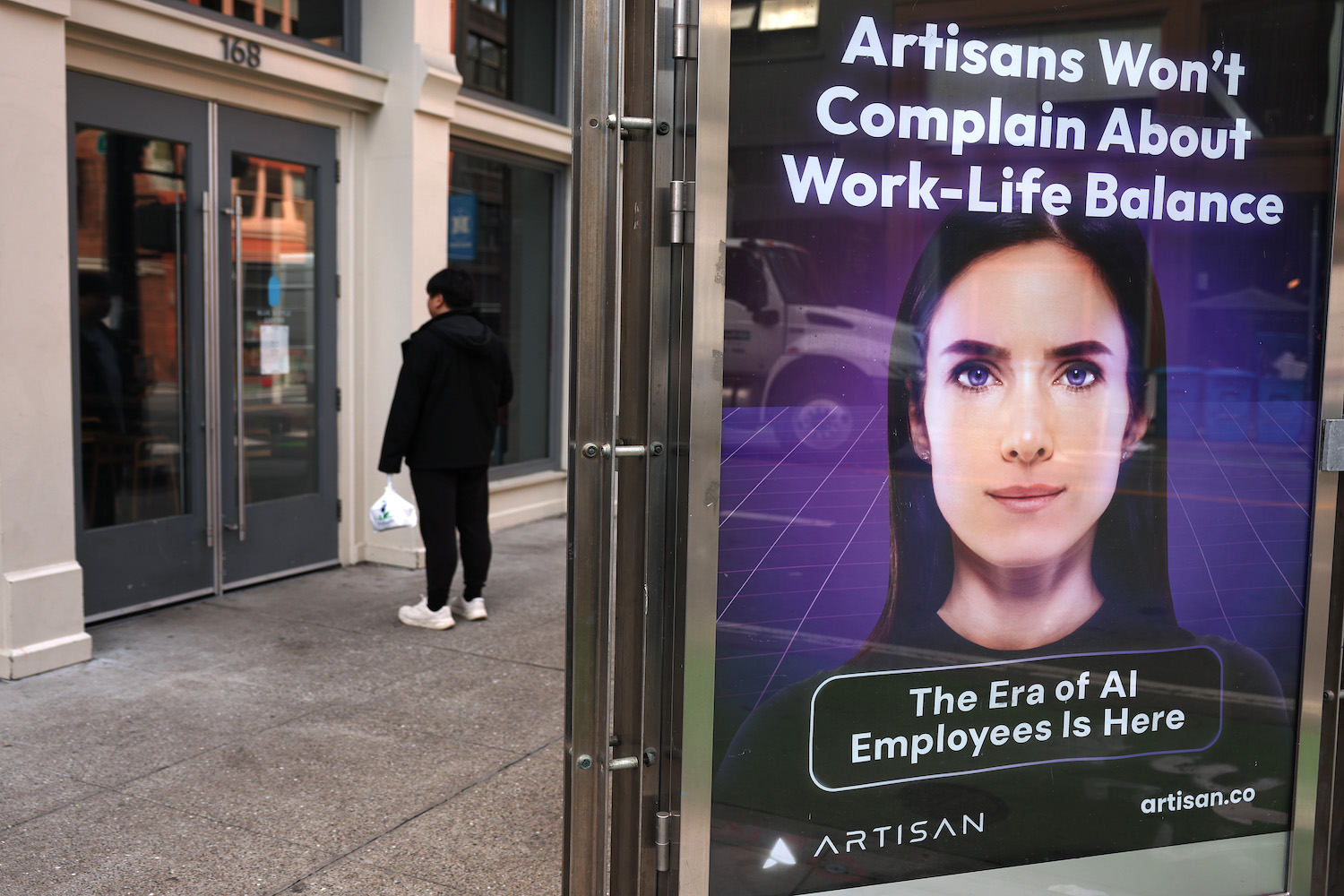 Artisan AI billboard in San Francisco