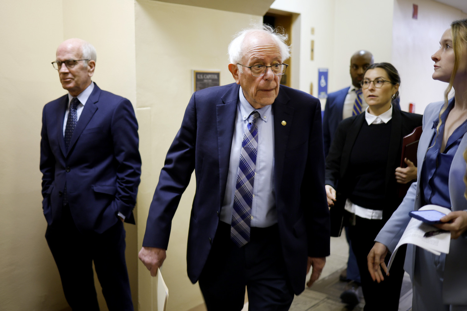 Bernie Sanders at the U.S. Capitol