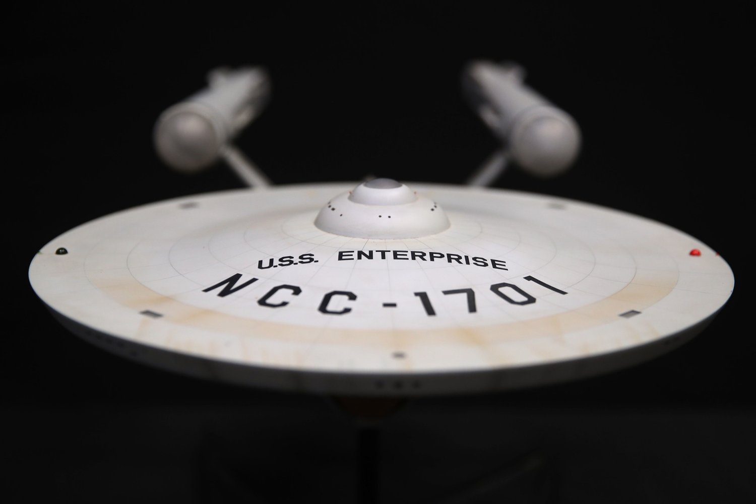 A model replica of the USS Enterprise NCC-1701 from Star Trek: The Original Series