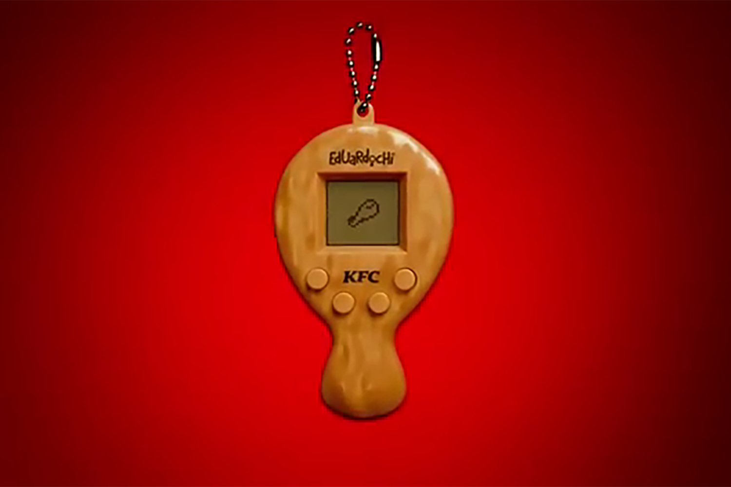 A photo of KFC's Eduardochi virtual pet