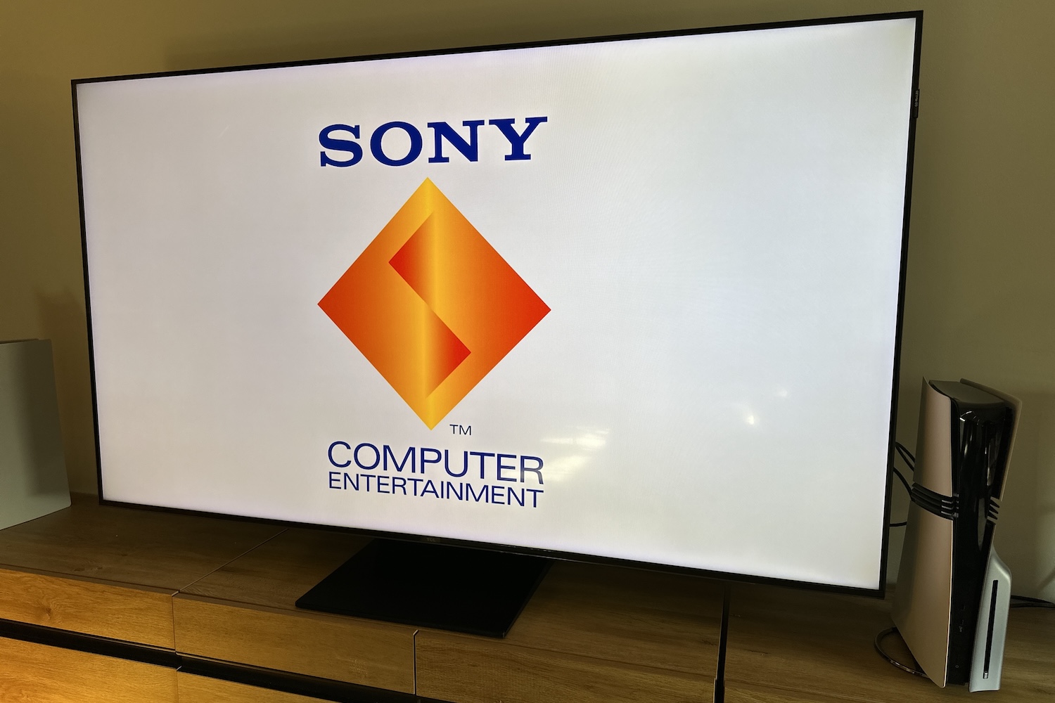 Playstation 5 Pro showing New Loading Screen with Sony Computer Entertainment