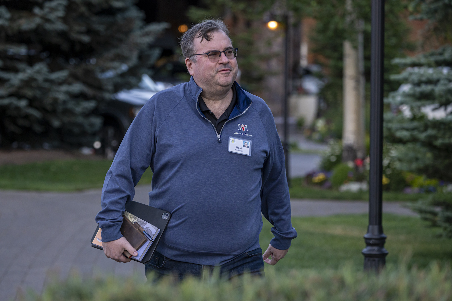 Reid Hoffman at a conference in Idaho