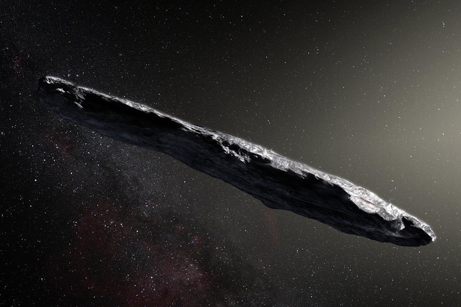 Artist’s Impression Of The Interstellar Asteroid `oumuamua