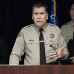 LA County Sheriff Robert Luna speaks at a press conference