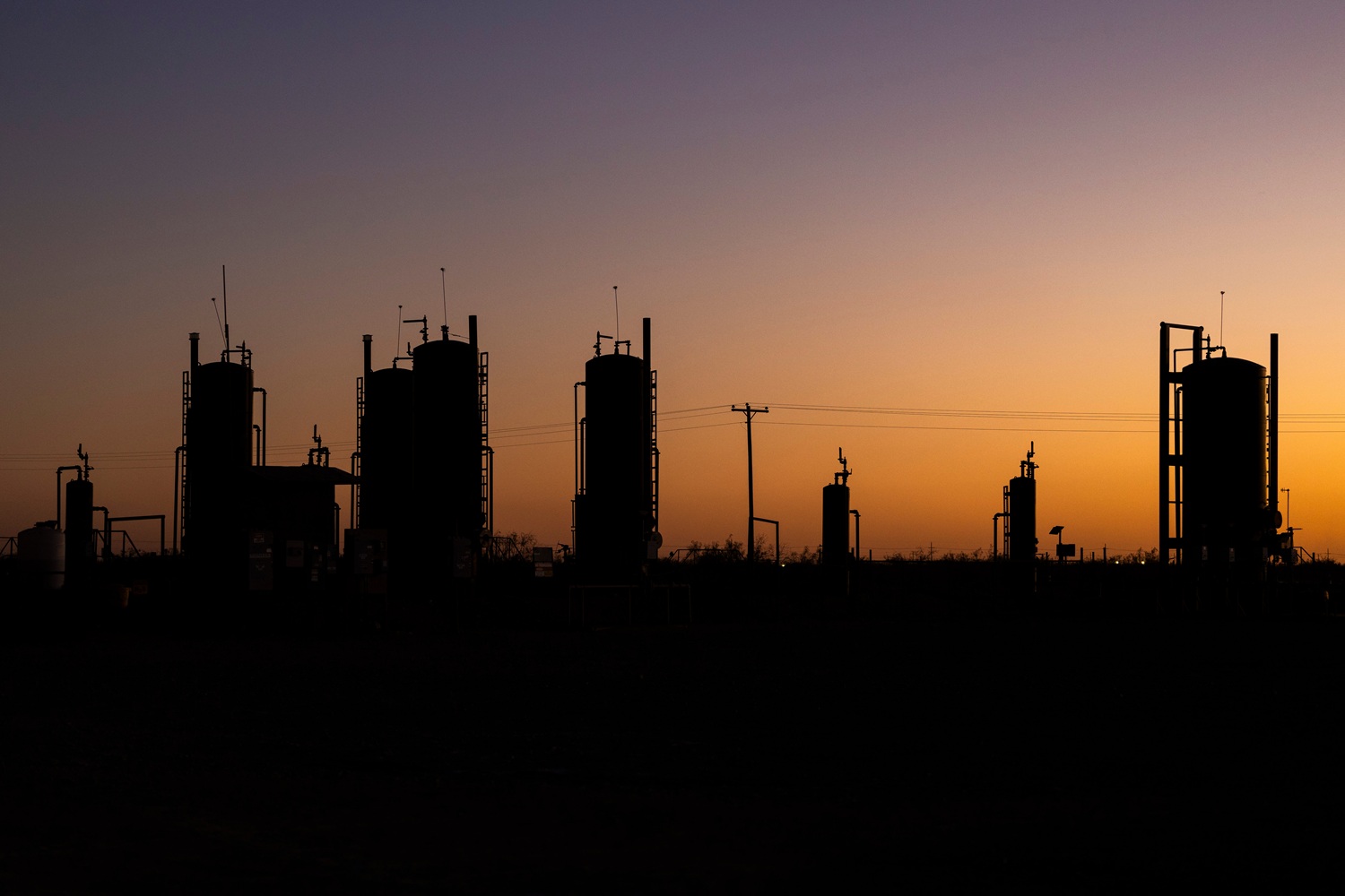 Pioneer Natural Resources equipment near Midland, Texas, US, on Wednesday, Oct. 11, 2023. 