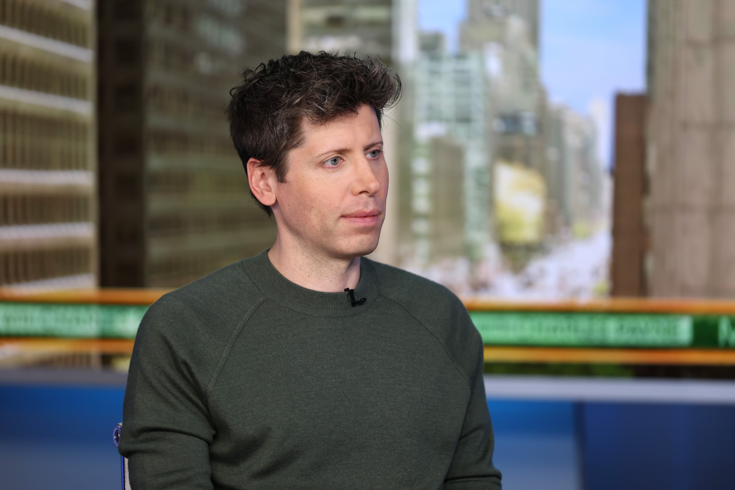 Sam Altman being interviewed by Fox Business