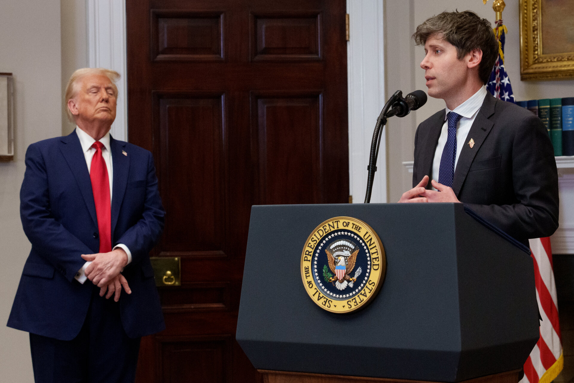 Sam Altman in the Oval Office