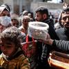 Hot meals distribution in Gaza