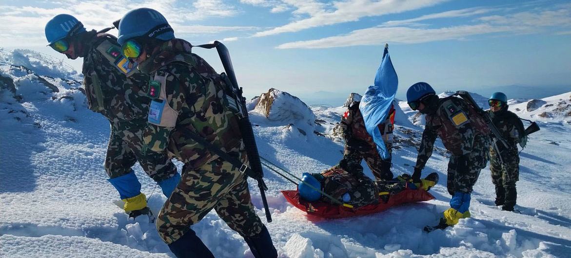 UNDOF units patrol Mount Hermon in the Golan Heights in the Israel-Syria border area year-round.