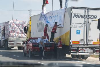 Humanitarian aid has been stalled near the Rafah, Egypt, border crossing since 14 October 2023.