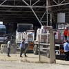 Aid convoys enter the Gaza Strip through the Rafah crossing border.