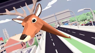 Deer Simulator: Your Average Everyday Deer Game screenshot showing an animated deer.