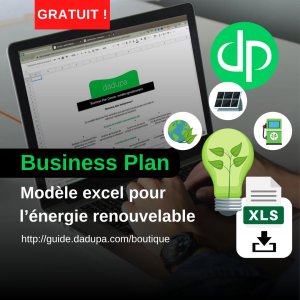 DADUPA Business Plan Canva pour énergie renouvelable