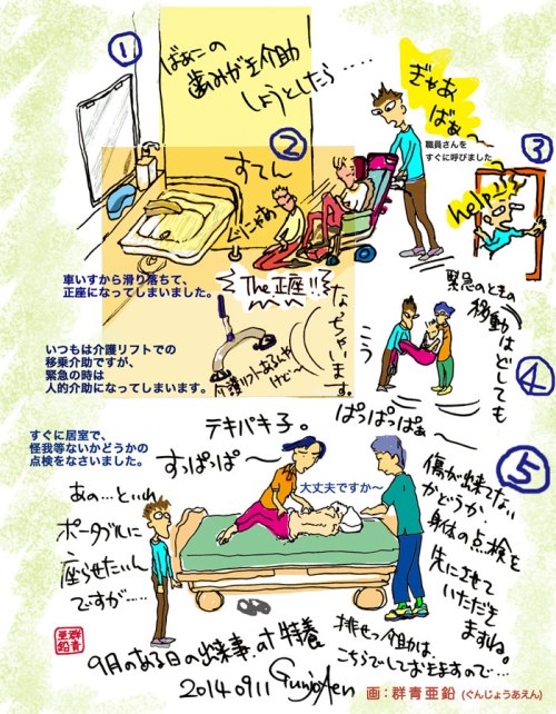 20140911_2車いすからの滑り落ち