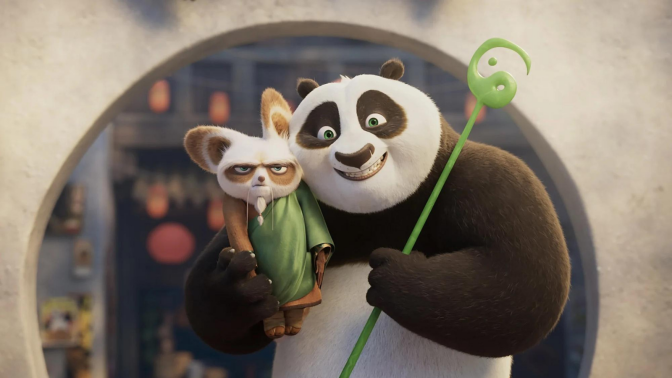 Master Shifu and Po in 'Kung Fu Panda 4'