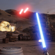 Swinging a 'Star Wars' lightsaber in VR feels amazing