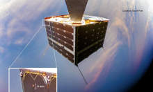 NanoAvionics recently spotted a small hole on its MP42 Satellite, which was caused by an impact. 