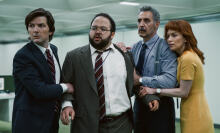 An image of four characters from the TV show "Severance"