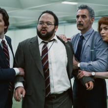 An image of four characters from the TV show "Severance"