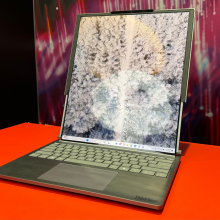 the lenovo ThinkBook Plus Gen 6 Rollable laptop at ces 2025