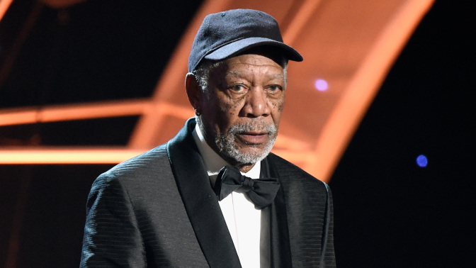 Morgan Freeman had 1 very blunt comment about his SAG Award statue