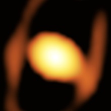 A close-up telescope image of star WOH G64