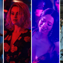 Margaret Qualley in "The Substance", Selena Gomez in "Emilia Perez", Mikey MAdison in "Anora" and Anna Sawai in "Shōgun"