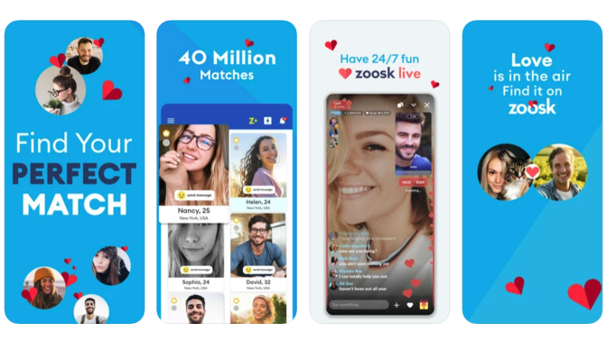 zoosk app pages