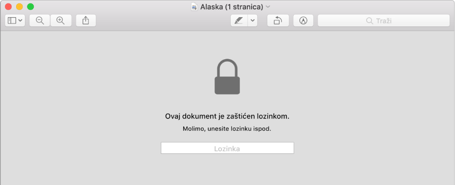 PDF datoteka zaštićena lozinkom.