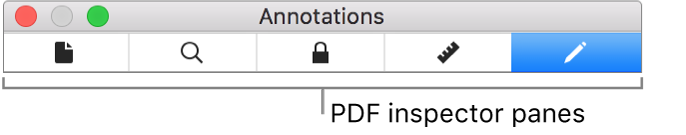 The PDF inspector panes.