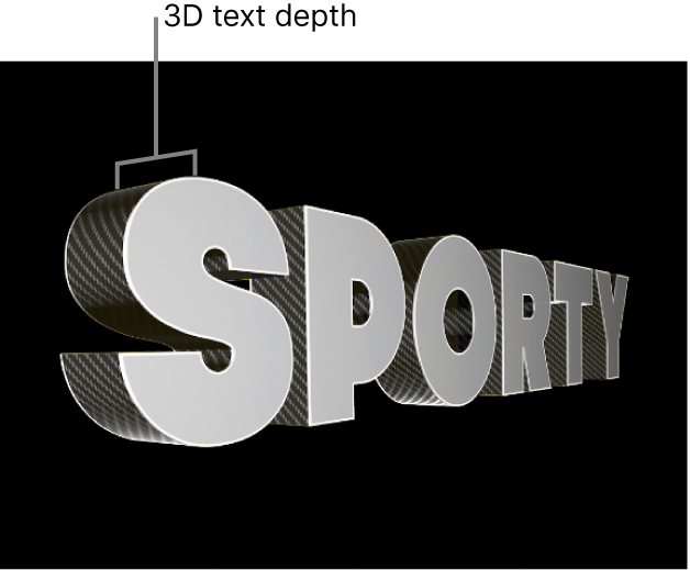 Der Viewer mit 3D-Titel von der Seite